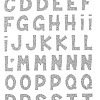 3A Plastic English Letters Educational Sticker For Kids - Silver 2240-3 - 3A-5118-Silver10