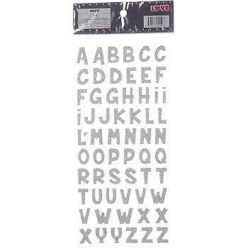 3A Plastic English Letters Educational Sticker For Kids - Silver 2240-3 - 3A-5118-Silver10