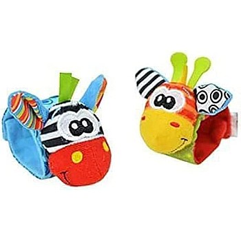 2 Piece Soft Hand Wrist Rattle