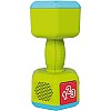 Learn Count & Curl Dumbbell - Educational Baby Rattle with Music, Lights, and Learning Songs - Fitness-Themed Sensory Toy for Infants & Toddlers