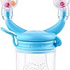 Little Fish 2-in-1 Joyful Fruits and Vegetables Feeder and Rattle - Blue