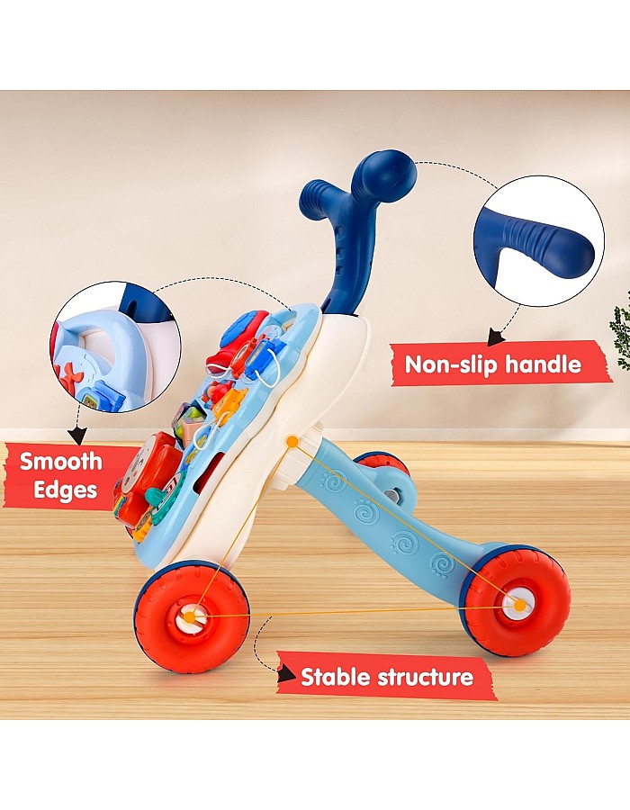 AuntyFey Baby Walker, 3 in 1 Push Walker Baby, Baby Walkers for Girls Boys, Baby Walking Toy for 1 Year old Learning to Walk, Sit to Stand Baby Walker, Baby Walker Push Toy, Walker Baby Girl 12 Months