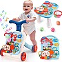 AuntyFey Baby Walker, 3 in 1 Push Walker Baby, Baby Walkers for Girls Boys, Baby Walking Toy for 1 Year old Learning to Walk, Sit to Stand Baby Walker, Baby Walker Push Toy, Walker Baby Girl 12 Months