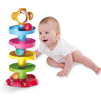 Jiada Swirl Ball Ramp Educational Toy Puzzle Rolling Ball | ABS Material Non Toxic