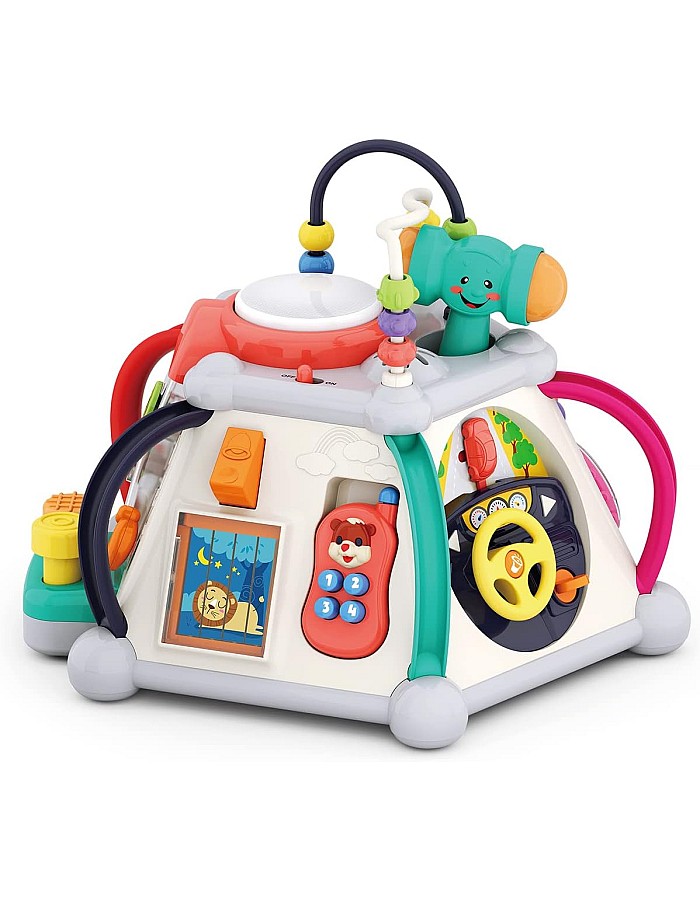 HOLA Baby Activity Cube Toys for Toddlers 1-3, Musical Light up Play Activity Center Baby Toys 12 18 24 36 Months, Educational Developmental Learning Toys Gifts for 1+ Year Old Girls Boys Kids Infants