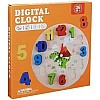 Digital Clock, 38 cm Diameter, Colourful Numbered Face