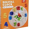 Digital Clock, 38 cm Diameter, Colourful Numbered Face