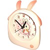 LOCKYBOY Kids Alarm Clock, Cartoon Rabbit Design, Blue Body, Clear Hands and Numbers (Pank)