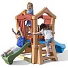 Step2 Play Up Double Slide Climber Outdoor Toy and Structures - Brown, 800000