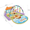 COOLBABY Large Play & Learn Infant Gym Toys Piano Activity - Baby Kick and Gym Play Mat Lay & Play 3 in 1 Fitness Music and Lights Fun Piano for 0-36 Months Girl Boy - Easy to Disassemble and Washable