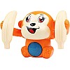 Roll & Glow Monkey Crawling Baby Toy with Lights and Sounds for 6 Months and up monkey toy