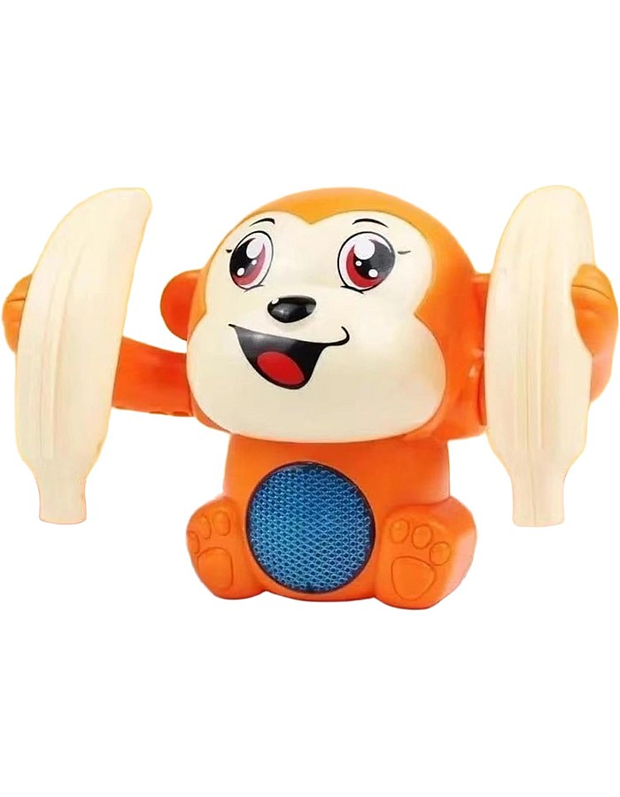Roll & Glow Monkey Crawling Baby Toy with Lights and Sounds for 6 Months and up monkey toy