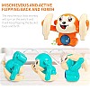 Roll & Glow Monkey Crawling Baby Toy with Lights and Sounds for 6 Months and up monkey toy