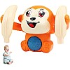Roll & Glow Monkey Crawling Baby Toy with Lights and Sounds for 6 Months and up monkey toy