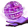 Generic Hand Controlled Flying Ball Toy - Purple
