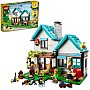 مجموعة المنزل المريح 31139 من LEGO® Creator، يتميز بوجود منزل العائلة ومنزل القناة ومنزل البحيرة؛ نماذج إبداعية لإلهام لعب الأدوار للأطفال الذي