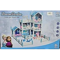 AMAZING DREAM GARDEN CREAT YOUR DREAM VILLA 187 PCS CONSISTE OF 3 FLOORS /7 ROOMS AMAZZING LIGHT