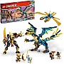 LEGO 71796 NINJAGO Elemental Dragon vs. The Empress Mech, Large Building Toy Set with Dragon Toy, Action Figure, Ninja Flyer and 6 Minifigures, Dragons Rising Series Gift for Kids, Boys, Girls