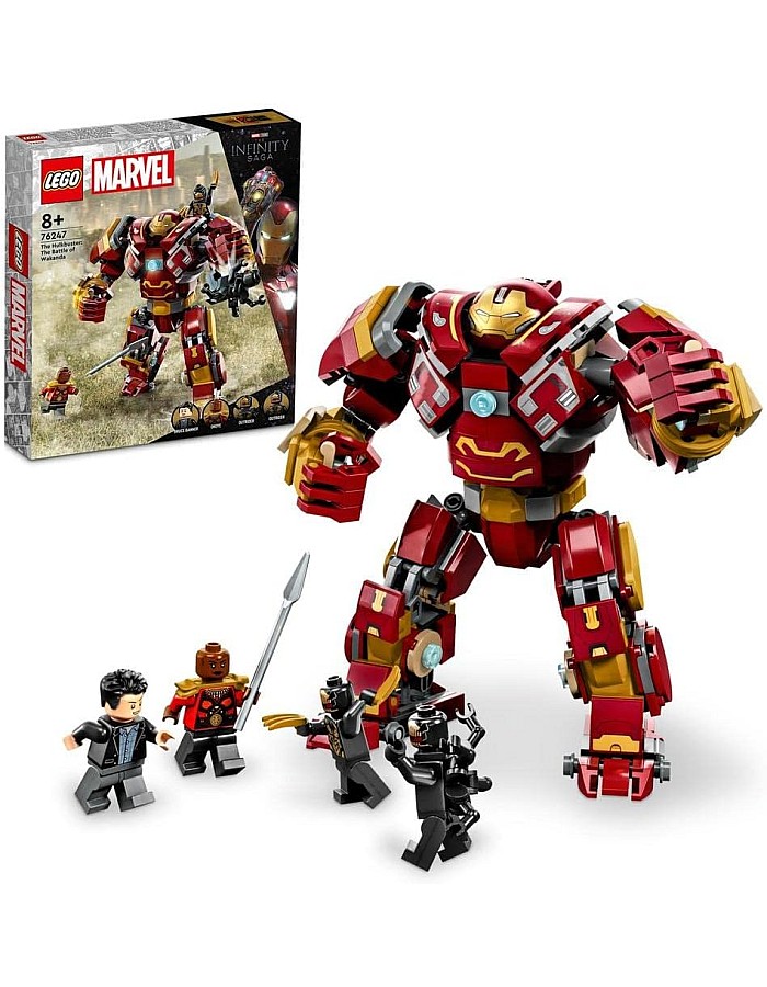 LEGO 76247 Marvel The Hulkbuster: The Battle of Wakanda Action Figure, Buildable Toy with Hulk Bruce Banner Minifigure, Avengers: Infinity War Set for Kids, Boys & Girls