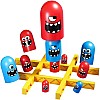 XO Game for Kids - Tic Tac Funny Monsters Red, Blue and Yellow, Strategy Thinking Game for Family