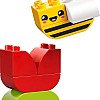 LEGO DUPLO My First Flower & Bee Building Set 30586, 3-in-1 Preschool Toy, 7 Pieces, Ages 1.5+