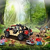 LEGO Jurassic World Raptor Off-Road Escape Dinosaur Toy - incl. 2 Dino Figures, Off-Road Car Toy & 2 Minifigures - Gift for 6+ Year Old Boys, Girls & Rebirth Movie Fans - 76972