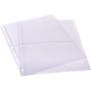 10 Pieces Bill Album Pages, Collecting Binder Pockets with 3 Hole Binder Free Paper