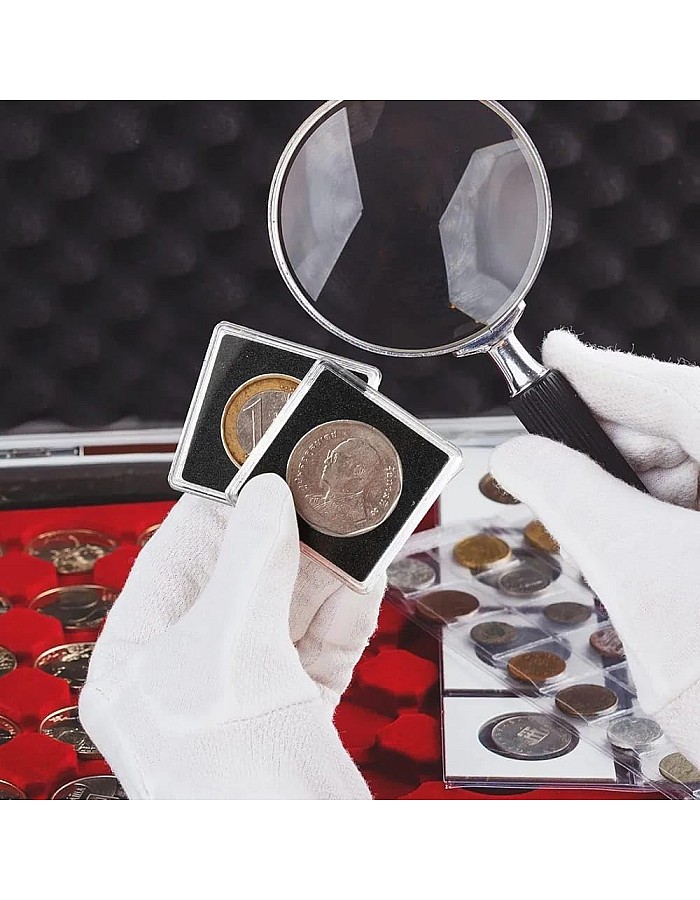 5 Pieces - Premium Quality Acrylic Clear Coin Capsules - Plastic Case to Protect and Store Coin Collections (Clear Coin Case)