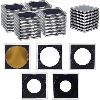 5 Pieces - Premium Quality Acrylic Clear Coin Capsules - Plastic Case to Protect and Store Coin Collections (Clear Coin Case)