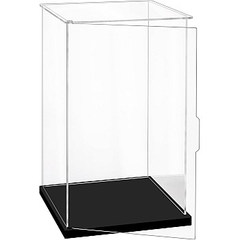 Acrylic Display Case / Display Case / Display Box for Model Cars, Figures, Collectibles (20 x 15 x 30 cm, with Silk Ribbon)