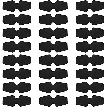 Generic 100Pcs Card Choker Blank Half Kraft Folding Holder Hanging Material Card Display Jewelry Paper Pp Ing Necklace Bracelet Tags Black Aging Earring