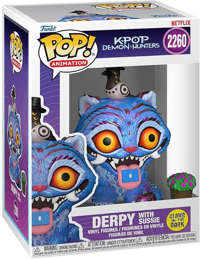 Funko Pop! Animation: KPop Demon Hunters - Derpy with Sussie (Glow in The Dark) - Vinyl Collectible Figure - Gift Idea - Official Merchandise - Movies Fans