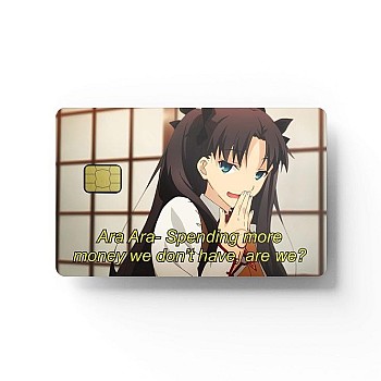 Generic Anime Debit Card Sticker 6: Rectangular, Multicolored Vinyl for Smartphone, Tablet, Laptop