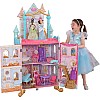 KidKraft Disney Princess Dance & Dream Castle Dollhouse Wooden Playset with Music and Movable Dance Floor for 30 cm Dolls, Toy for Children from 3 Years, 10276