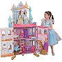 KidKraft Disney Princess Dance & Dream Castle Dollhouse Wooden Playset with Music and Movable Dance Floor for 30 cm Dolls, Toy for Children from 3 Years, 10276