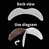 Wonka Jamboree 12 PCS Self Adhesive Fake Mustache - Premium Novelty Mustache for Kids Adult, Birthday and Hawaiian Costume (Mustache) (Black)