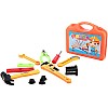 Generic Carpenter tool box toy, 13 pieces - orange