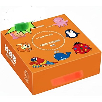 Fast Animal Matching Game, 54 Pieces, Family Educational Paper Puzzle Game for Kids Ages 3 and Up, Match Matching Animal Pairs as Fast as Possible