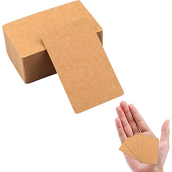 50pcs Kraft Paper Brown Cards - Message, Word, Craft, Flash Cards for Learning, Study, School, Home, Office Supply & DIY Gift Tags