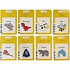 Arabic & English Pronunciation Early Educational Flash Cards For Kids (Blue)