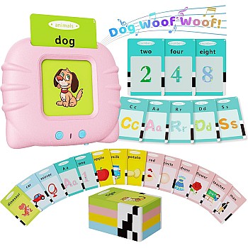 Aullsaty Toddler Toys Talking Flash Cards for 1 2 3 4 5 6 Year Old Boys and Girls, Autism Sensory Toys for Autistic Children, Learning Educational Montessori Speech Therapy 248 Sight Words Kids Gifts