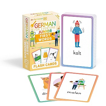 بطاقات فلاش بعبارة «First Words» الألمانية للجميع للصغار