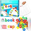Letters Learning Educational Games, Montessori Toy from 3 4 5 6 7 8 Years Boy, Puzzle Wooden Montessori Toy Preschool Games from 3-8 Years Boys and Girls School Gift