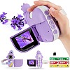 Dino Kids Microscope, 1000X Portable Microscope for Kids, Mini Digital Microscope with 2" Screen, Educational Science Kit Birthday Gifts, Age 4-12, 32GB TF Card Included (Violet)