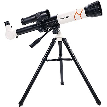 Telescope Toy (White) for Kids – Children Telescope+Three Models of Eyepiece，Inspire Children's experimenters to Explore The Heart of Cosmic Science
