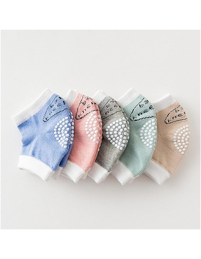 0-18 Months babys Non-slip Baby Kneecap Summer Children's Cotton Knee Pad Baby Crawling Knee Pads Terry Thick Mesh Breathable (Color : Pink)