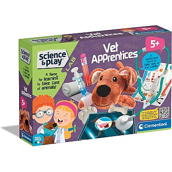 Clementoni Vet Apprentice Kit: Educational Kit for Children, Ages 3-6, Unisex, Animal Science, Observation Skills, Nurturing Exploratory Professional Awareness