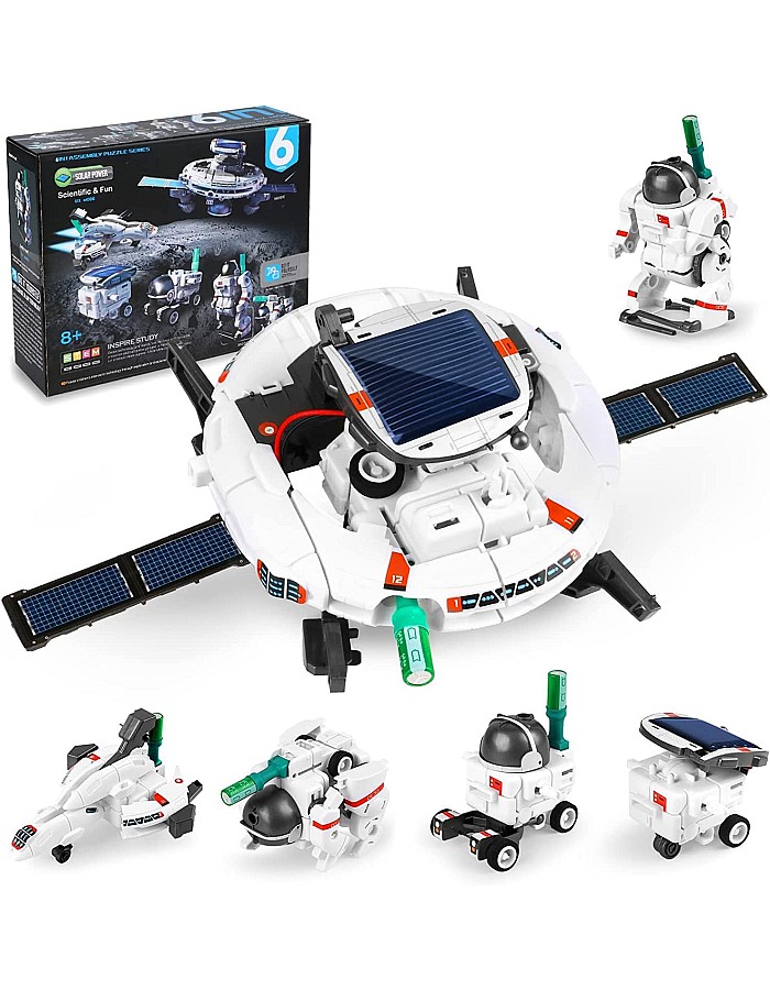 STEM Projects Toys for Kids Age 8-16, Solar Robot Kits Gifts for Teen Boys Girls, Science Kits for Boys Ages 8 9 10 11 12 13 14 15 16, DIY Educational Building Experiments Space Toy