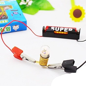 Science Experiment Electric Circuit Kit Diy School Science Set With Light Bulb Components For Physics Learning Hands‑On Electrical Projects Students Educational Teaching Materials