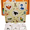 Wooden Food Chain Puzzle Activity Toy